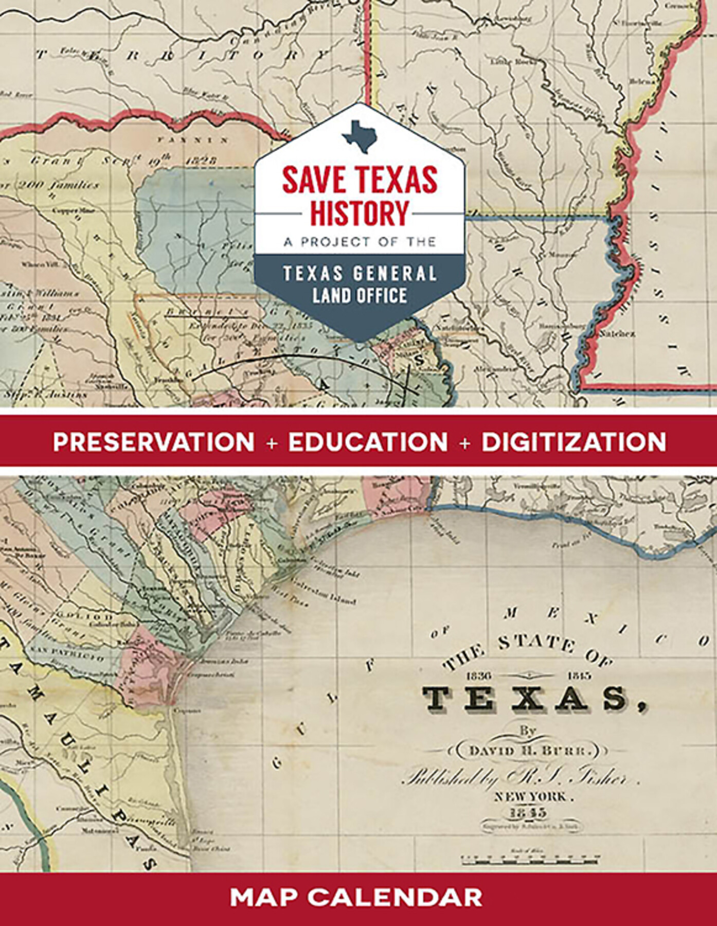 2023 Save Texas History™ Map Calendar